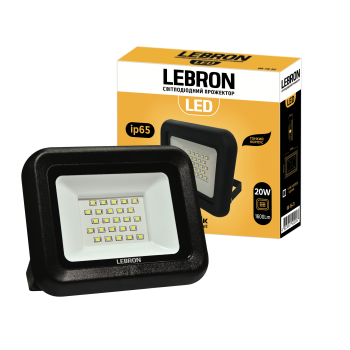 LED прожектор LEBRON L-LF, 10W,  6200K, 900Lm, 230V