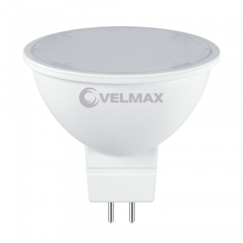 LED лампа VELMAX V-MR16, 6W, GU5,3, 4100K, 600Lm, EMC