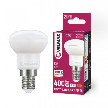 LED лампа VELMAX V-R39-41441, 4W, E14, 4100K, 230V