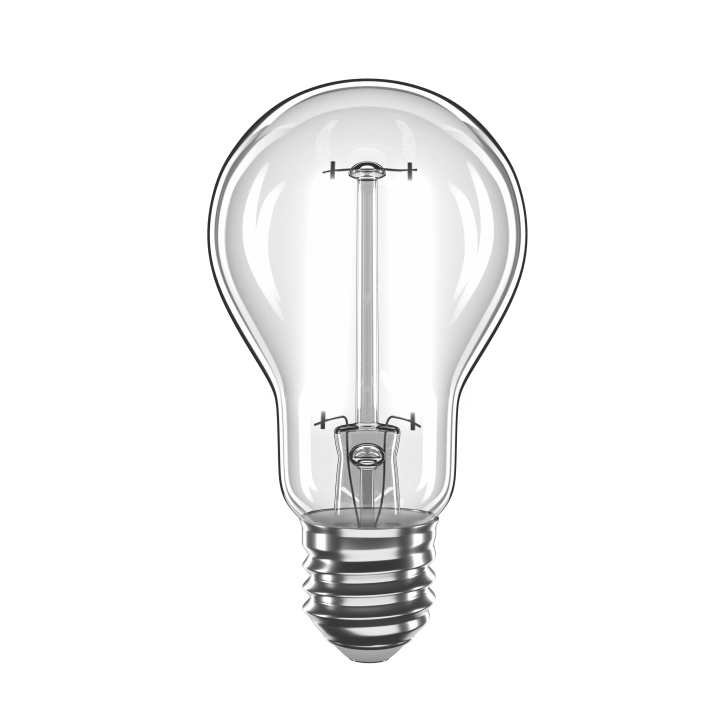 LED лампа VELMAX V-Filament-A60, 2W, E27, 4100K, 230V