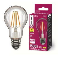 LED лампа VELMAX Filament V-F-A60-1040, 10W, E27, 4000K, 230V