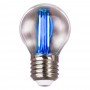 LED лампа VELMAX V-Filament-G45, 2W, E27, синя, 200Lm