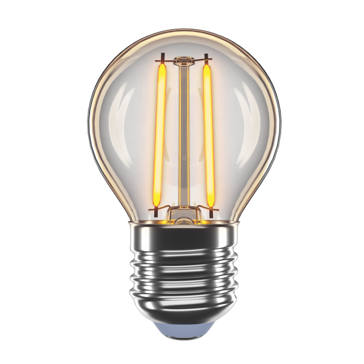 LED лампа VELMAX V-Filament-Amber-G45, 4W, E27, 2200K, 230V