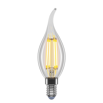 LED лампа VELMAX V-Filament-C37t, 4W, E14, 4100K, 400Lm
