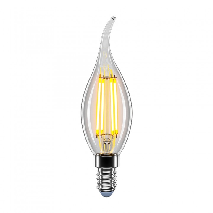 LED лампа VELMAX V-Filament-C37t, 4W, E14, 4100K, 400Lm