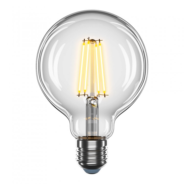 LED лампа VELMAX V-Filament-G95, 8W, E27, 4100K, 800Lm