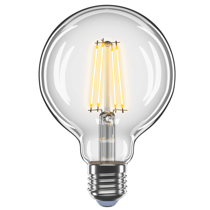 LED лампа VELMAX V-Filament-G95, 8W, E27, 4100K, 230V