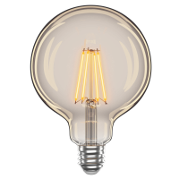 LED лампа VELMAX V-Filament-Amber-G125, 4W, E27, 2200K, 400Lm