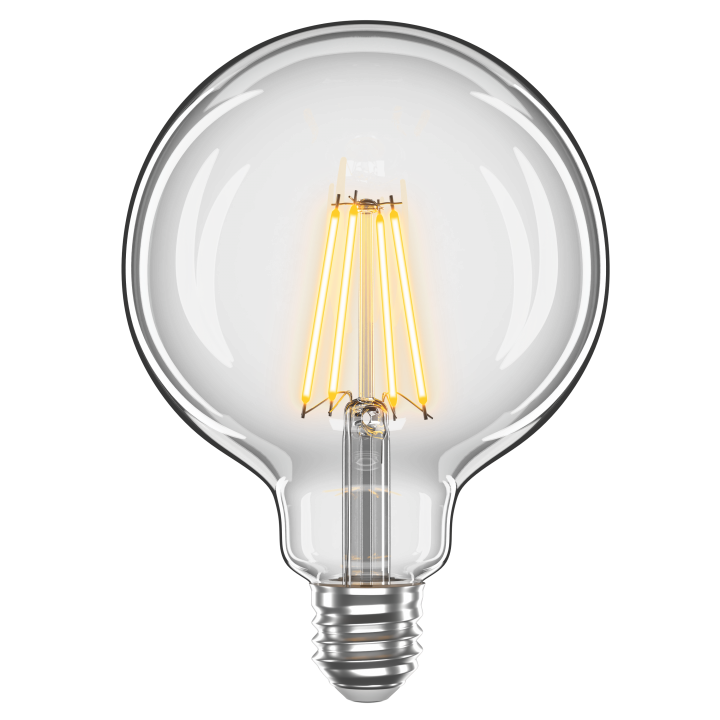 LED лампа VELMAX V-Filament-G125, 8W, E27, 4100K, 230V