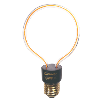 LED лампа VELMAX V-Filament-Decor-Груша, 4W, E27, 2700K, 260Lm