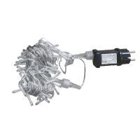 LED гірлянда VELMAX V-SSL, лінійна 10м (д/подовж.осн.гірлянди), 100LED, 7500К, прозор.кабель, IP65