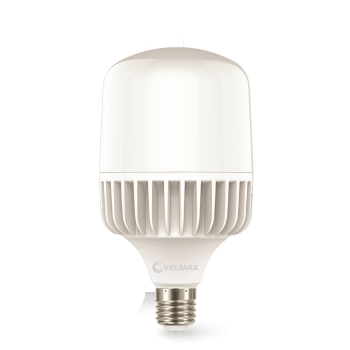 LED лампа VELMAX V-A100-4065, 40W, перехідник Е27/Е40, 6500K, 230V