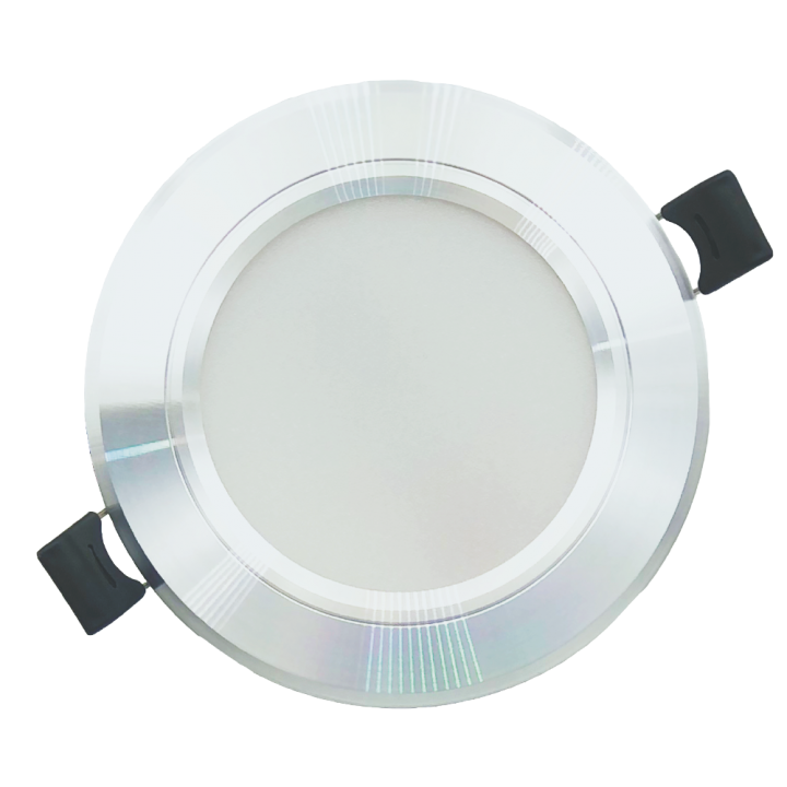 LED світильник VELMAX V-DR-Sl, 9W, 3000-6500K, срібний, з перемикачем, 230V