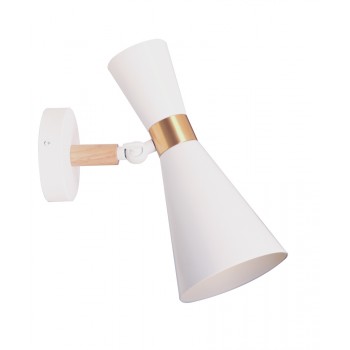 Світильник VELMAX V-WL-TRUMPET-Wh-Gr max 60W, E27, 220V