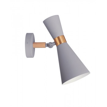 Світильник VELMAX V-WL-TRUMPET-Gr-Wh max 60W, E27, 220V