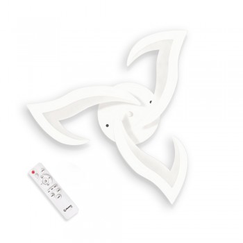 LED світильник VELMAX V-CL-LOTUS-3Wh, max 30W, 3000K-6500K, пульт, блок живлення, білий, 230V