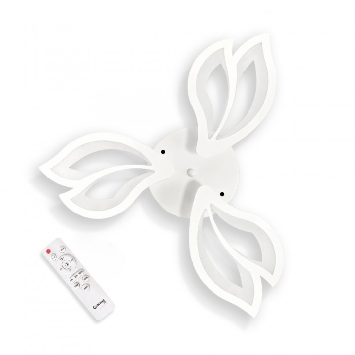 LED світильник VELMAX V-CL-MAGNOLIA-3Wh, max 39W, 3000K-6500K, пульт, блок живлення, білий, 230V