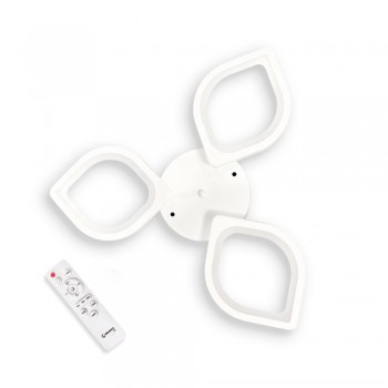 LED світильник VELMAX V-CL-LILY-3Wh, max 40W, 3000K-6500K, пульт, блок живлення, білий, 230V