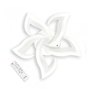 LED світильник VELMAX V-CL-LOTUS-5Wh, max 64W, 3000K-6500K, пульт, блок живлення, білий, 230V