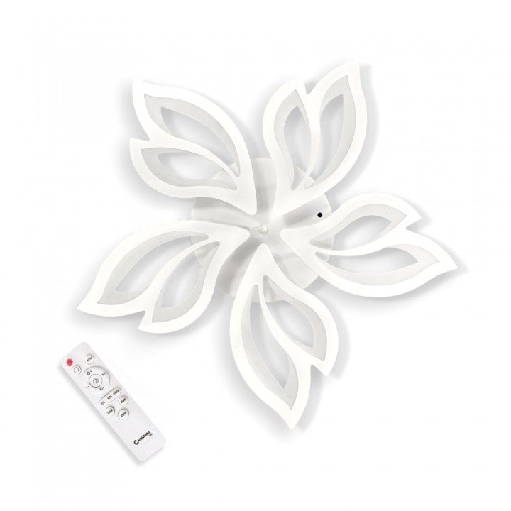 LED світильник VELMAX V-CL-MAGNOLIA-5Wh, max 78W, 3000K-6500K, пульт, блок живлення, білий, 230V