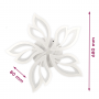 LED світильник VELMAX V-CL-MAGNOLIA-5Wh, max 69W, 3000K-6500K, пульт, блок живлення, білий, 230V