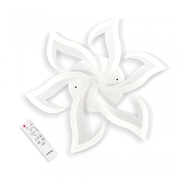 LED світильник VELMAX V-CL-LOTUS-6Wh, max 80W, 3000K-6500K, пульт, блок живлення, білий, 230V