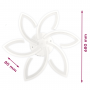 LED світильник VELMAX V-CL-LILY-6Wh, max 76W, 3000K-6500K, пульт, блок живлення, білий, 230V
