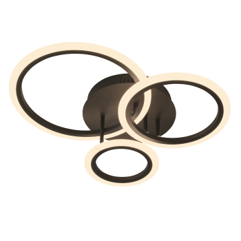 LED світильник VELMAX V-CL-NAOMI-R-45S, max 45W, 3000K-6500K, пульт, блок живлення, 230V