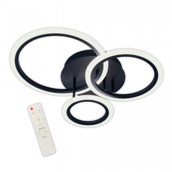 LED світильник VELMAX V-CL-NAOMI-R-45S, max 45W, 3000K-6500K, пульт, блок живлення, 230V