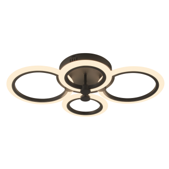 LED світильник VELMAX V-CL-NAOMI-R-65S, max 65W, 3000K-6500K, пульт, блок живлення, 230V