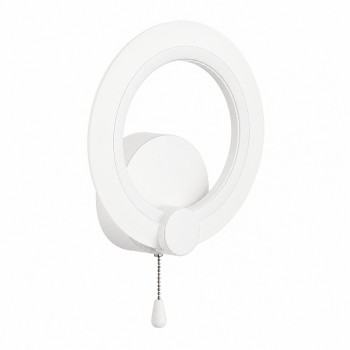 LED світильник VELMAX V-WL-NAOMI-R-12SWh, 12W, 3000K-6500K, блок живлення, білий, 230V