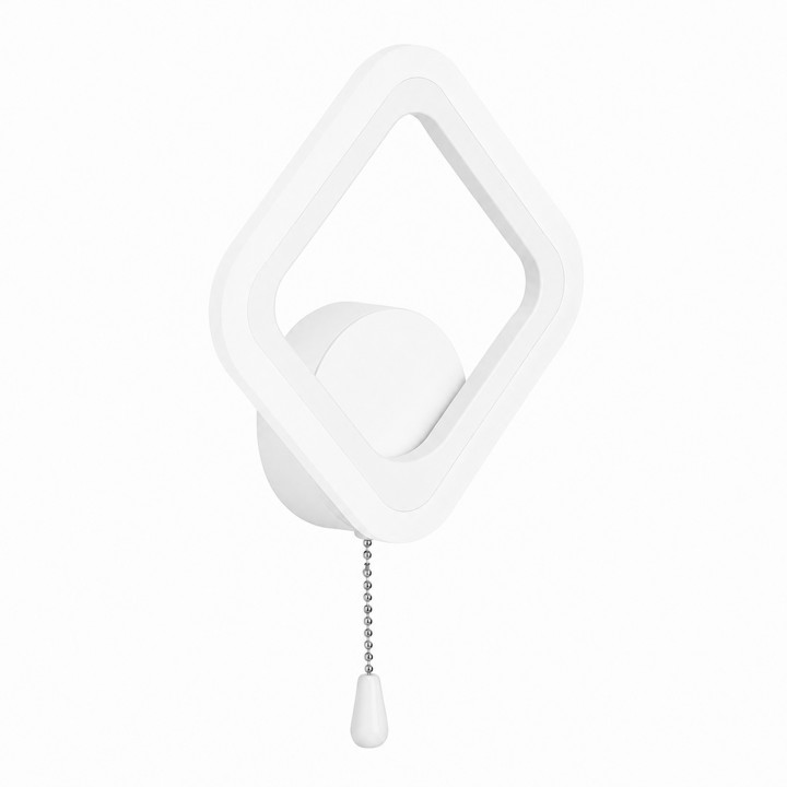 LED світильник VELMAX V-WL-NAOMI-S-12W-Wh-cord, 3000K-6500K, шнур-вимикач, білий, блок живлення, 230V