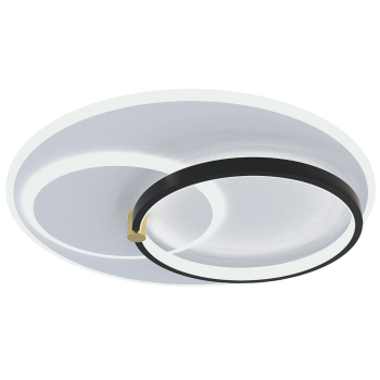 LED світильник VELMAX V-СL-MIRAY-XJ-R, max 40W*2, 2700K-6500K, пульт, батарейки 2шт, кріплення, 230V