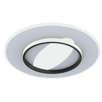 LED світильник VELMAX V-СL-MIRAY-FQ-R, max 40W*2, 2700K-6500K, пульт, батарейки 2шт, кріплення, 230V