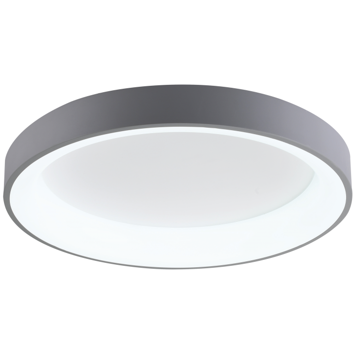 LED світильник VELMAX V-СL-VERONA-R, max 50W, 3000K-6500K, 3000Lm, пульт ДК, сірий