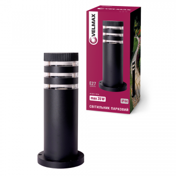 Світильник VELMAX V-GL-54, max 35W, E27, 230V, IP44, 300мм, круглий