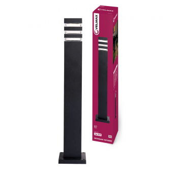 Світильник VELMAX V-GL-60, max 35W, E27, 230V, IP44, 800мм, квадратний