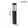 Світильник VELMAX V-GL-А, max 35W, E27, 230V, IP44, 800мм, квадратний