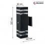 Світильник VELMAX V-WLS-80, max 35W, E27, IP54, 300мм, квадратний, датчик руху, 230V