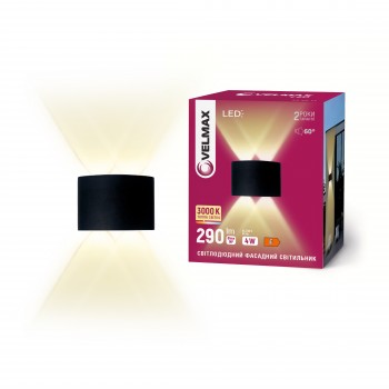 LED світильник VELMAX V-YJ-QW-G02, 4W, 3000K, IP54, 230V