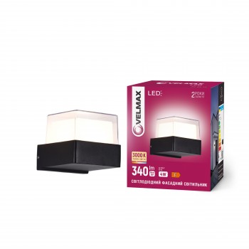 LED світильник VELMAX V-YJ-QS-G110, 4W, 3000K, IP54, 230V
