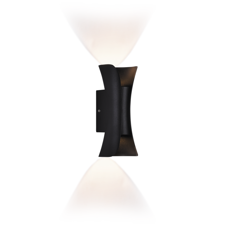 LED світильник VELMAX V-CTL-WL-001, 6W, 3000K, IP54, чорний, 230V