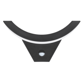 LED світильник VELMAX V-WLS-17, 10W, 4000K, 900Lm, IP54, ІЧ датчик руху, чорний, (ST54A)