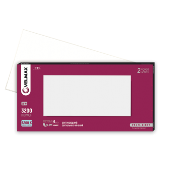 LED світильник VELMAX V-UPS, 80W, панель, 595*1195mm, 6200K, 6800Lm, з блоком жи-ня