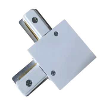 З'єднувач вбудованого шинопроводу VELMAX V-LC-R, Г-подібний, білий