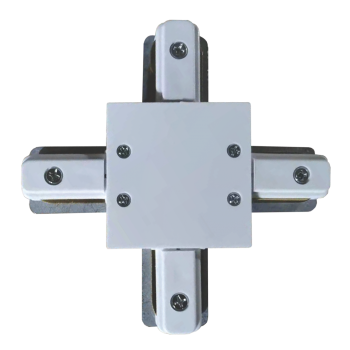 З'єднувач вбудованого шинопроводу VELMAX V-XC-R, Х-подібний, білий