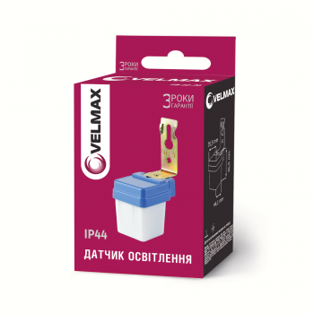 Датчик освітлення VELMAX V-LCS-70, AC220-240V, 6A, (ST301)