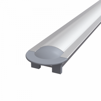 Профіль алюмінієвий світлодіодний вбудований ПАК-0052 Z306/AS, матова лінза (комплект ) 1 м