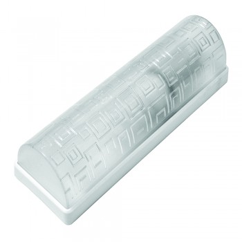 Світильник, пластик, білий, Е27, 20W, 215х71х65мм, IP20, (Б-005)