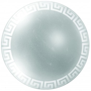 Світильник, скло-метал, Е27, 60W, 250х90мм, IP20, білий, круглий, 37916